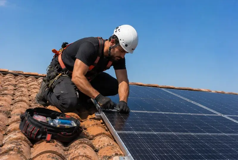 Maintenance et monitoring de panneaux solaires à Goudargues